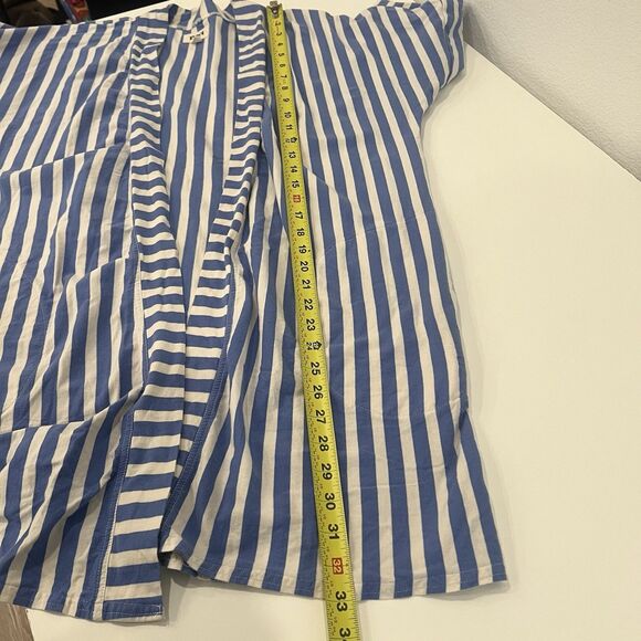 PACT Organic Staycation Short Robe In Hideaway Stripe Sz Xs/s Missing Waist Tie! - Picture 7 of 7